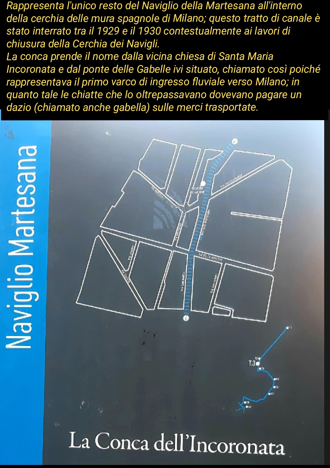 Planimetria Martesana alla Conca dell'Incoronata